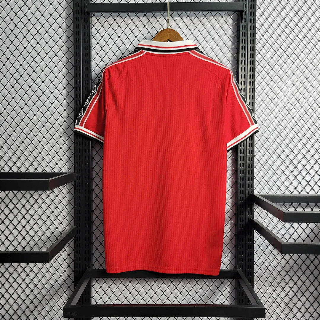 1998/1999 Retro Manchester United Home Football Shirt 1:1 Thai Quality