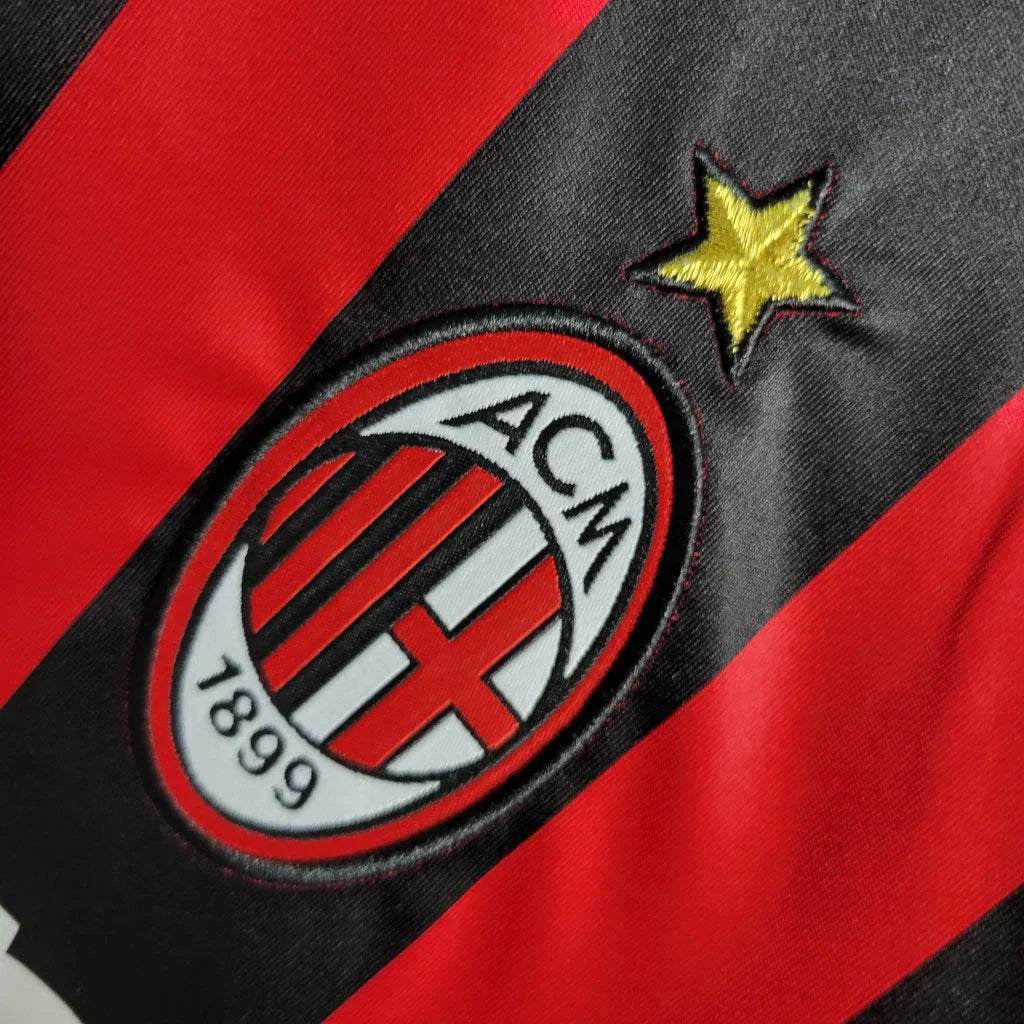 2006/2007 Retro Long Sleeve AC Milan Home Football Shirt 1:1 Thai Quality