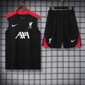 2024/2025 Liverpool Pre-match Training Black Jersey+Shorts 1:1 Thai Quality
